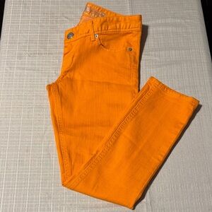 Express Bold Orange Denim